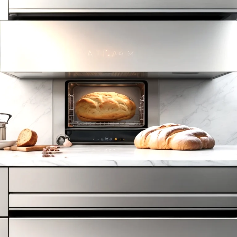 KI-Backofen im Einsatz in moderner Küche